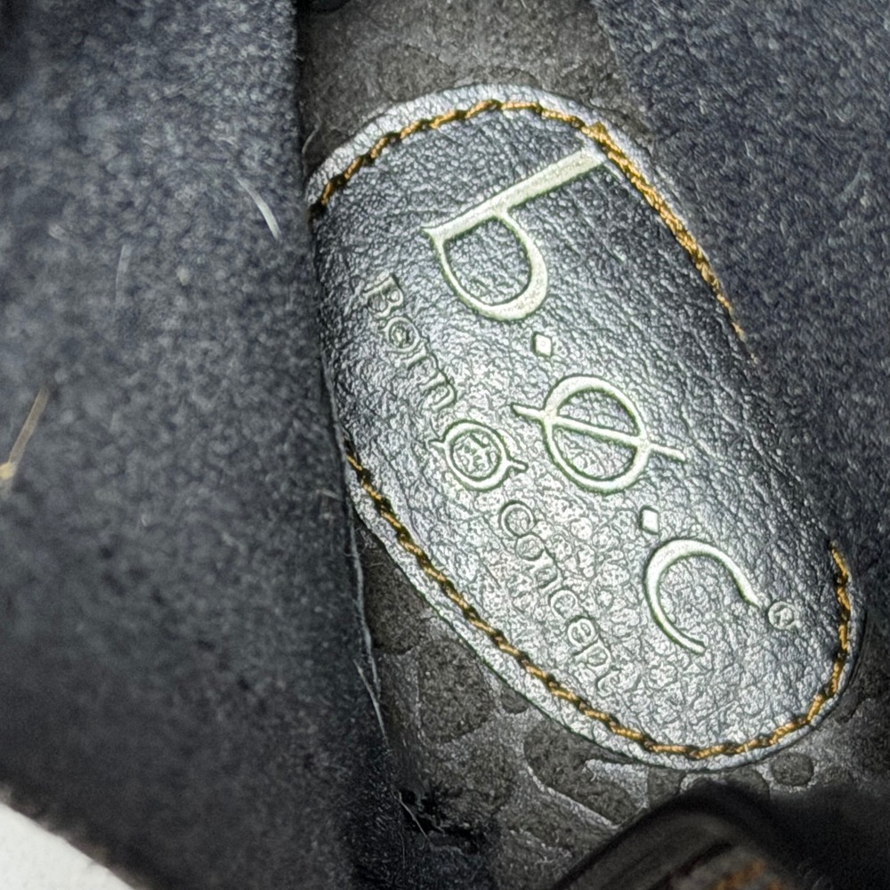 b.o.c. Knee High Riding‎ Boots 7.5 Black Leather Buckle Detail - Picture 9 of 9
